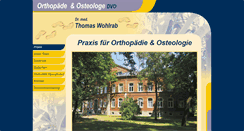 Desktop Screenshot of orthopaedie-zwickau-wohlrab.de